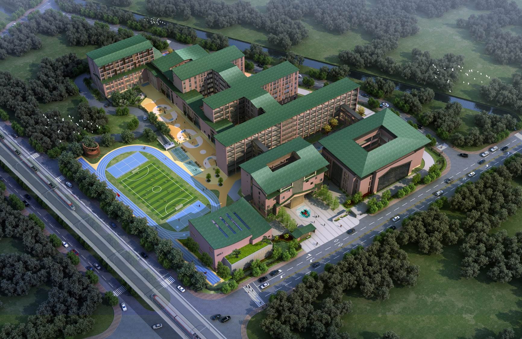 金峰洲小學效果圖2 金峰洲小學效果圖2